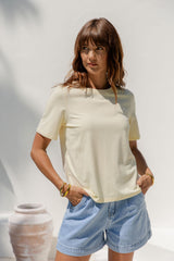 Baylee Basic Tee - Yellow - The Self Styler