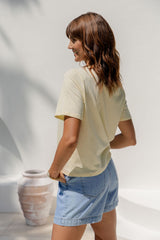 Baylee Basic Tee - Yellow - The Self Styler