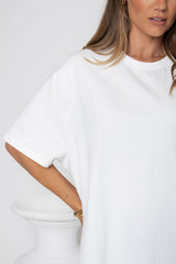 Sonny Relaxed-Fit Tee - White - The Self Styler