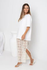 Sonny Relaxed-Fit Tee - White - The Self Styler