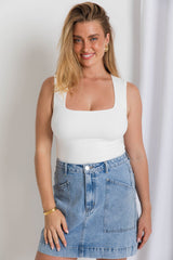 Vera Tank Top - White - The Self Styler