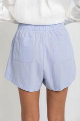 Bowie Cotton Shorts - Chalk Blue - The Self Styler