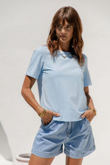 Baylee Basic Tee - Blue - The Self Styler