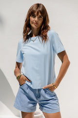Baylee Basic Tee - Blue - The Self Styler