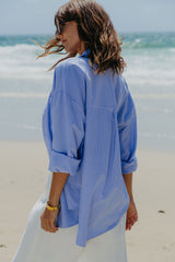 Bentley Relaxed-Fit Shirt - Blue Stripe - The Self Styler