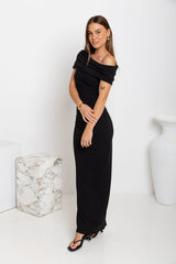 Carrie Maxi Dress - Black - The Self Styler