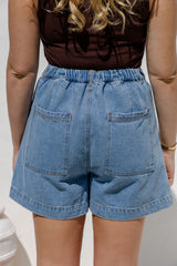 Byron Denim Shorts - Mid Wash - The Self Styler