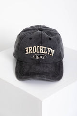 Brooklyn Cap - Black Wash - The Self Styler