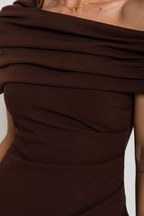 Carrie Maxi Dress - Choc - The Self Styler