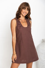 Tia Dress - Chocolate - The Self Styler