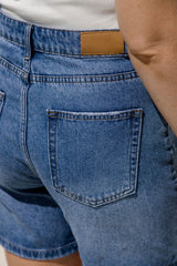 Jayce Denim Shorts - Mid Wash - The Self Styler