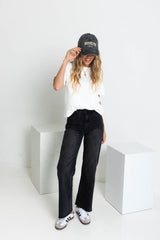 Brooklyn Cap - Black Wash - The Self Styler