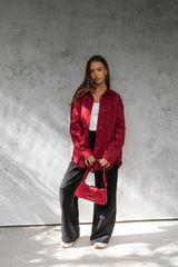 Archie Relaxed-Fit Linen Shirt - Burgundy - The Self Styler