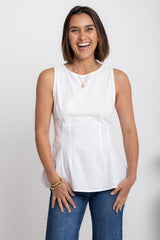 Nova Fitted Top - White - The Self Styler