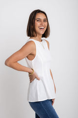 Nova Fitted Top - White - The Self Styler