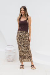 Taj Maxi Skirt - Leopard Print - The Self Styler