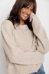 Hazel Knit Cardi - Oatmeal - The Self Styler