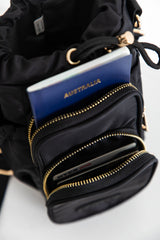 Noah Water Bottle Bag - Black - Suni and Sol - The Self Styler