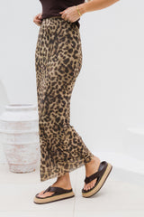 Taj Maxi Skirt - Leopard Print - The Self Styler