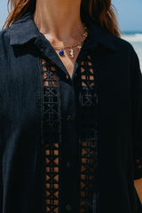 Sophie Relaxed-Fit Dress - Black - The Self Styler