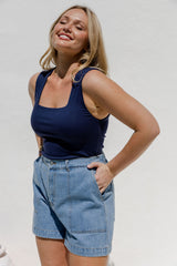 Vera Tank Top - Navy - The Self Styler