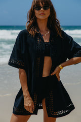 Sophie Relaxed-Fit Dress - Black - The Self Styler