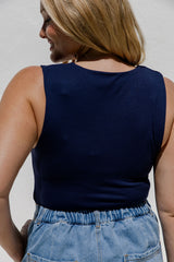 Vera Tank Top - Navy - The Self Styler