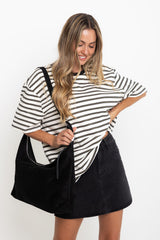 Dylan Denim Mini Skirt - Black - The Self Styler Exclusive - The Self Styler