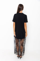 Anika Lace Maxi Dress - Black - The Self Styler