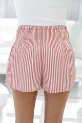 Remi Shorts - Pink and White Stripe - The Self Styler
