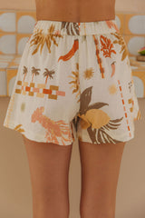 Juni Shorts - Palmira Print - The Self Styler