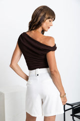 Taylor Bermuda Shorts - White - The Self Styler