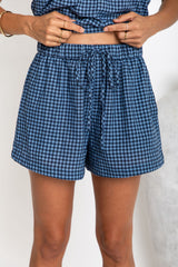 Wren Shorts - Blue Gingham - The Self Styler