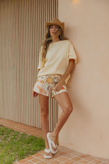 Arden Off-The-Shoulder Tee - Yellow - The Self Styler