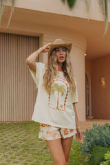 Palmira Graphic Tee - Cream - The Self Styler