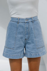 Byron Denim Shorts - Mid Wash - The Self Styler