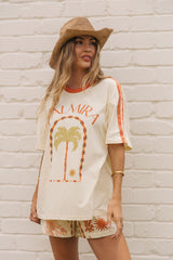 Palmira Graphic Tee - Cream - The Self Styler