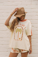Palmira Graphic Tee - Cream - The Self Styler