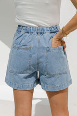 Byron Denim Shorts - Mid Wash - The Self Styler