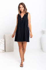 Aurora Mini Dress - Black - The Self Styler