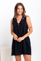 Aurora Mini Dress - Black - The Self Styler
