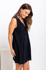 Aurora Mini Dress - Black - The Self Styler