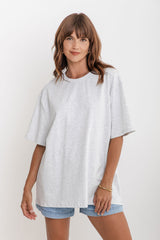 Sonny Relaxed-Fit Tee - Grey Marle - The Self Styler