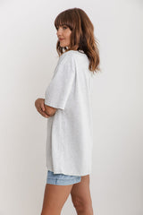 Sonny Relaxed-Fit Tee - Grey Marle - The Self Styler