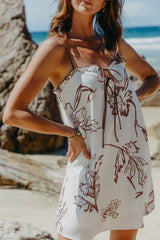 Coco Mini Dress - Choc Floral Print - The Self Styler