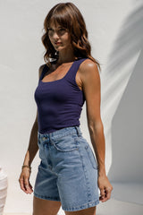 Vera Tank Top - Navy - The Self Styler