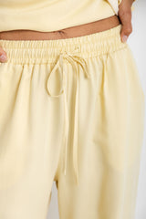 Ariah Straight-Leg Pants - Pale Yellow - The Self Styler