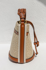 Zola Woven Bucket Bag - The Self Styler