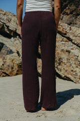 Zulu Cotton Pants - Choc Berry - The Self Styler