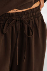 Ariah Straight-Leg Pants - Chocolate - The Self Styler